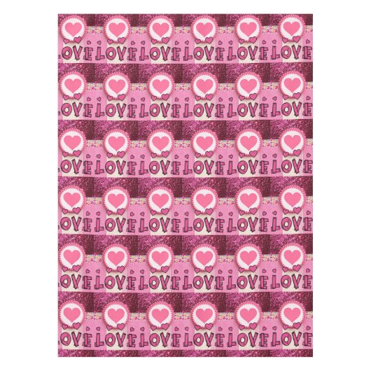 Valentinstag-Liebe Tischdecke (Vorderseite)