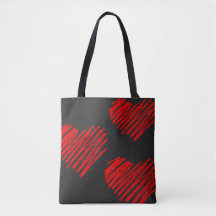 Valentinstag, Liebe Tote, Rote Herz Tasche