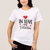 Valentinstag Liebe Tri-Blend Shirt (Vorderseite)