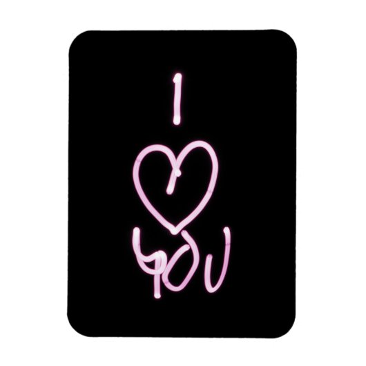 Valentinstag Liebe U Typografic Image Quote Kunst Magnet (Vertikal)