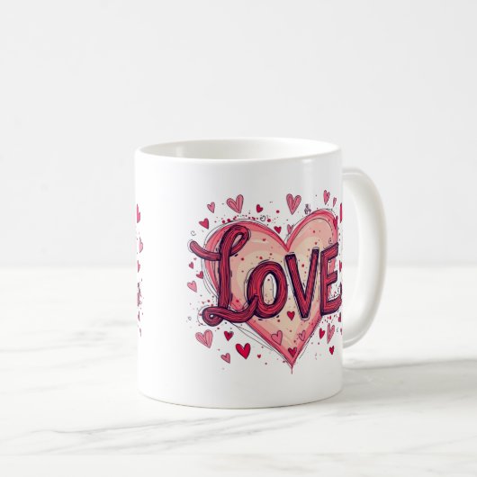 Valentinstag Liebe Valentinstag Kaffeetasse (VorderseiteRechts)