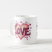 Valentinstag Liebe Valentinstag Kaffeetasse (Vorderseite Links)