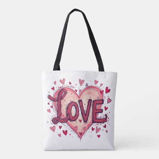 Valentinstag Liebe Valentinstag Tasche (Rückseite)