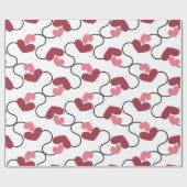 Valentinstag-Liebe-Verpackungspapier Geschenkpapier (Flach)