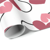 Valentinstag-Liebe-Verpackungspapier Geschenkpapier (Rolleneckpunkt)