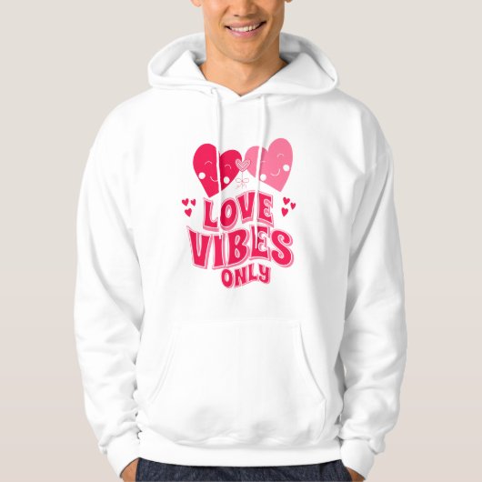 Valentinstag Liebe Vibes Hoodie (Vorderseite)