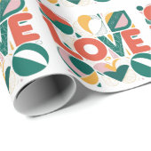 Valentinstag-Liebes-Geschenkpapier Geschenkpapier (Rolleneckpunkt)