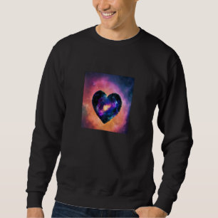 Valentinstag Liebes Herz Galaxy Freundin Verlobte Sweatshirt
