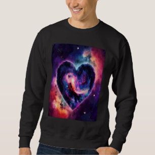 Valentinstag Liebes Herz Galaxy Freundin Verlobte Sweatshirt