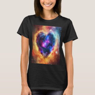 Valentinstag Liebes Herz Galaxy Freundin Verlobte T-Shirt
