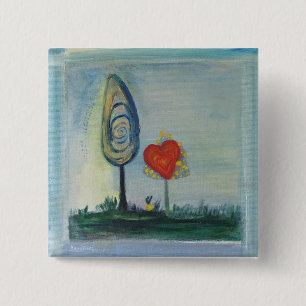 Valentinstag, Liebesabzeichen Button