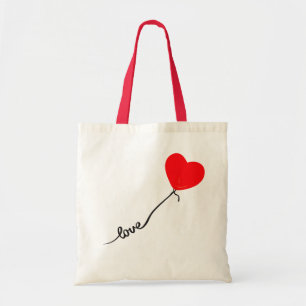 Valentinstag-Liebesherz-Ballon-Tragetasche Tragetasche