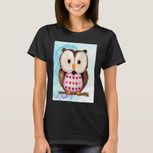 Valentinstag Liebesherz Eule Teddy Freundin Fi T-Shirt