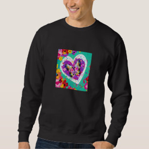 Valentinstag Liebesherz Freundin Verlobte Ehefrau Sweatshirt