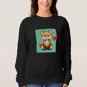 Valentinstag Liebesherz Fuchs Teddy Freundin Fi Sweatshirt