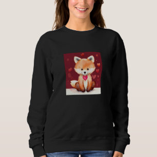 Valentinstag Liebesherz Fuchs Teddy Freundin Fi Sweatshirt