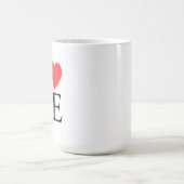 Valentinstag-Liebesherz-Grafik Kaffeetasse (Mittel)
