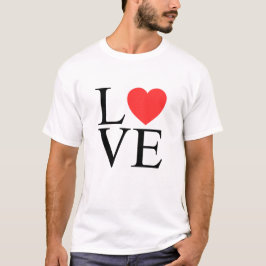Valentinstag-Liebesherz-Grafik T-Shirt