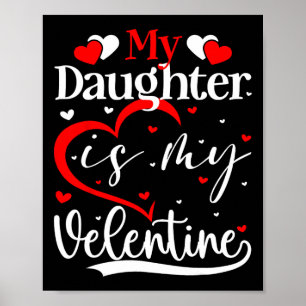 Valentinstag Liebesherzen Tochter Ist Mein Valenti Poster