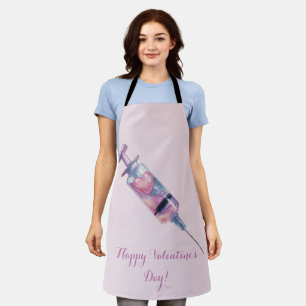 Valentinstag-Liebesinjektions-Design Schürze