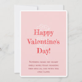 Valentinstag-Liebeskarte Feiertagskarte