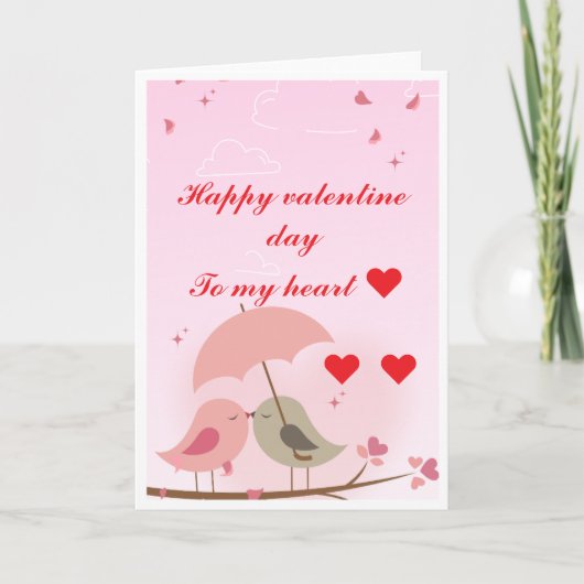 Valentinstag-Liebeskarte Karte (Vorderseite)