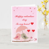 Valentinstag-Liebeskarte Karte (Gelbe Blume)