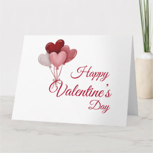 Valentinstag-Liebeskarte   Romantisch für ihn und  Dankeskarte