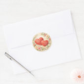 Valentinstag-Liebessticker Runder Aufkleber (Umschlag)