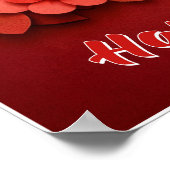 Valentinstag-Liebeszitat-Plakat Poster (Ecke)