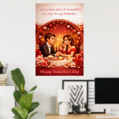 Valentinstag-Liebeszitat-Plakat Poster (Heimbüro)