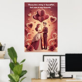 Valentinstag-Liebeszitat-Plakat Poster (Heimbüro)