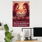 Valentinstag-Liebeszitat-Plakat Poster (Heimbüro)