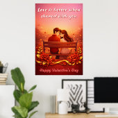 Valentinstag-Liebeszitat-Plakat Poster (Heimbüro)