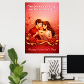Valentinstag-Liebeszitat Poster (Heimbüro)