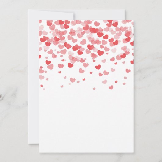 Valentinstag Lieblings-Dinge Einladung (Rückseite)