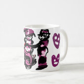 Valentinstag lila Liebe  Kaffeetasse (VorderseiteRechts)