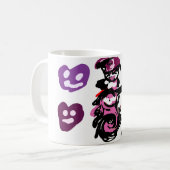 Valentinstag lila Liebe  Kaffeetasse (Vorderseite Links)