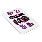 Valentinstag lila Liebe Magnet (Rechte Seite)