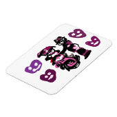 Valentinstag lila Liebe Magnet (Linke Seite)