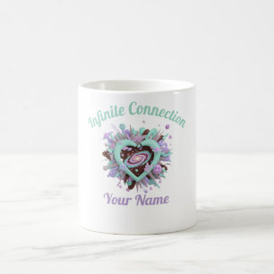Valentinstag & Lila und Türkis personalisierter Be Kaffeetasse
