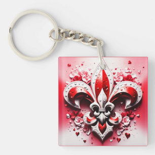 Valentinstag-Lilie Schlüsselanhänger