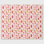 Valentinstag Lipsticks auf Creme Geschenkpapier (Flach)