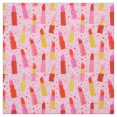 Valentinstag Lipsticks auf rosa Stoff (Muster)