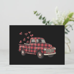 Valentinstag LKW Funny Buffalo Kariert Leopard Einladung