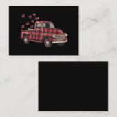 Valentinstag LKW Funny Buffalo Kariert Leopard Mitteilungskarte (Vorne/Hinten)