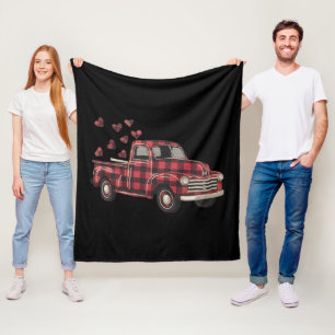 Valentinstag LKW Lustig Büffel Kariert Leopard Fleecedecke