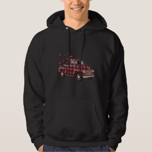 Valentinstag LKW Lustig Büffel Kariert Leopard Hoodie