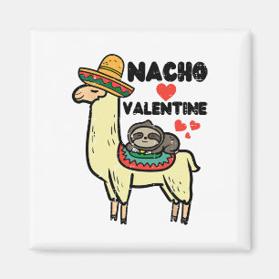 Valentinstag Llama Nacho Valentine Mexicanus Men W Magnet