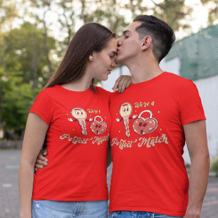Valentinstag Lock und Key Funny Graphic T-Shirt